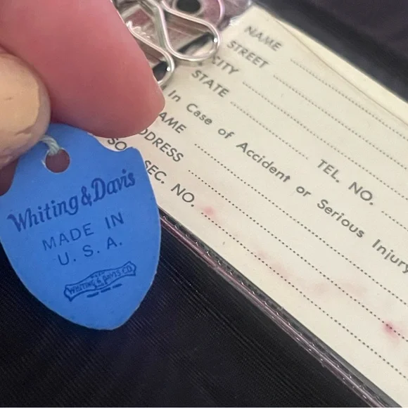 NIB Vintage Whiting & Davis Silver Metal Mesh Key Holder - Picture 7 of 12